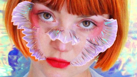 portrait d'Inès Alpha avec filtres