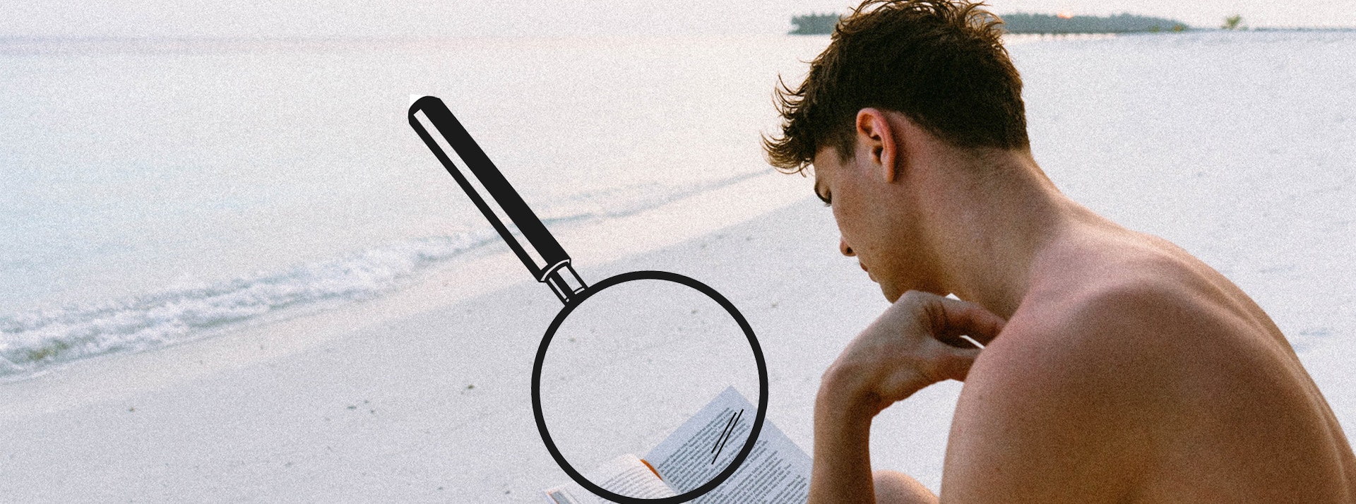 C'est quoi le Bionic reading, une technique de lecture qui enthousiasme le web ? - L'ADN Un homme en train de lire sur une plage