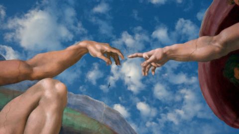 creation of Adam by Michelangelo, Vaticano