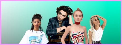nepotism babies Willlow Smith, Timothée Chalamet, Lily-Rose Depp, Zoë Kravitz