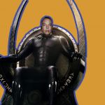 Elon Musk sur un trône