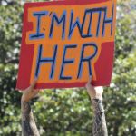 Pancarte : I'M with Her