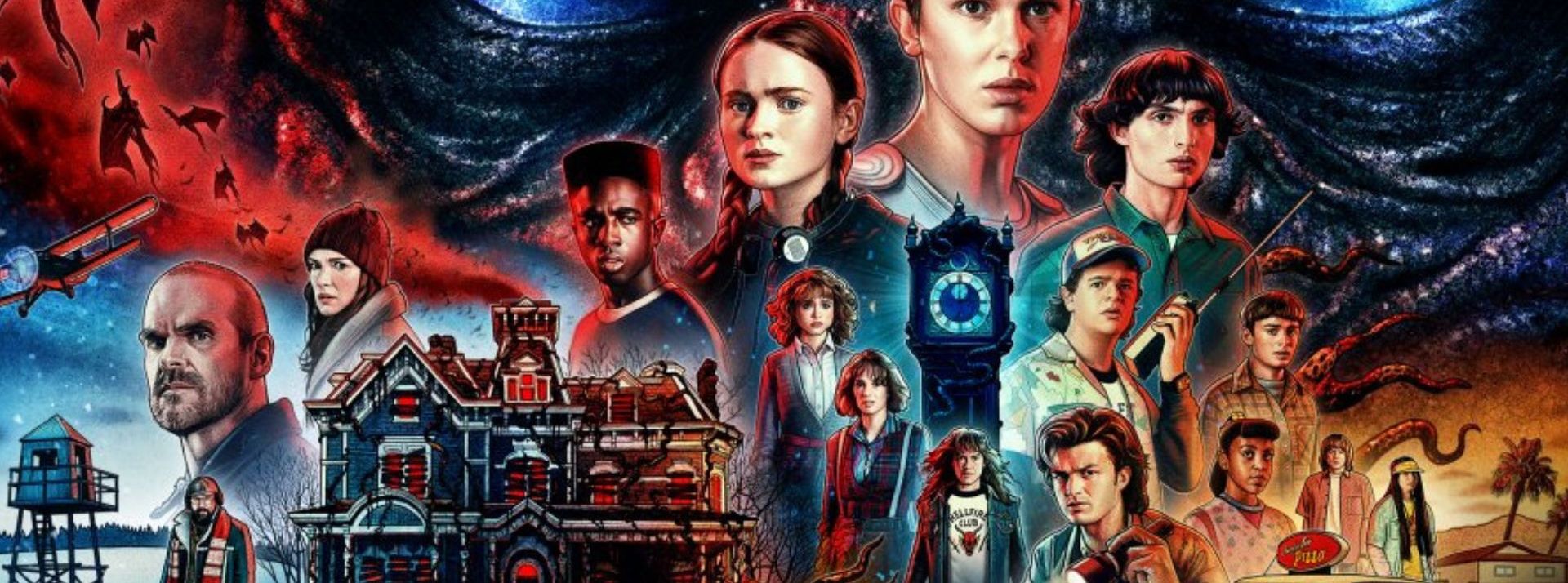 Stranger Things débarque à Paris ! Netflix annonce l’ouverture d’une boutique éphémère sur les Champs Elysées - L'ADN Affiche saisin 4 stranger things