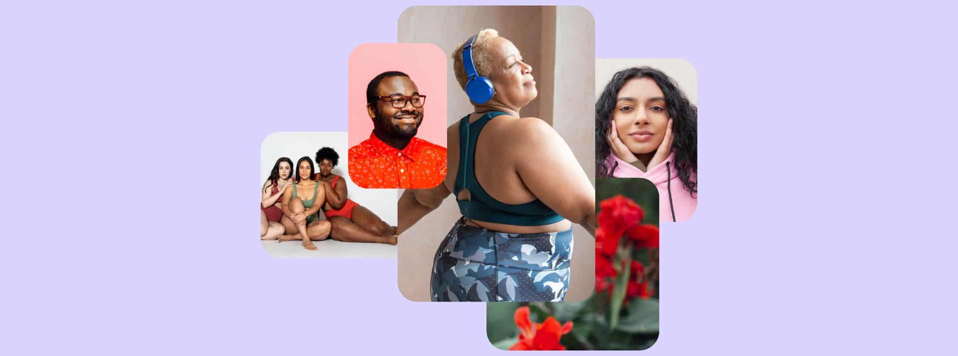 Femmes et hommes représentant la diversité