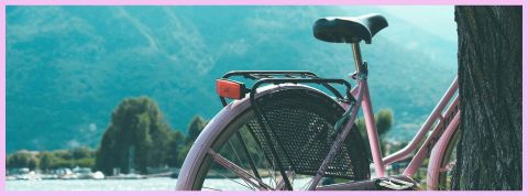 Le voyage à vélo, éloge de la lenteur Vélo rose