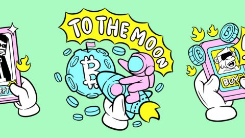 Pourquoi le Web3 pose problème ?  To the moon écrit sur fond vert