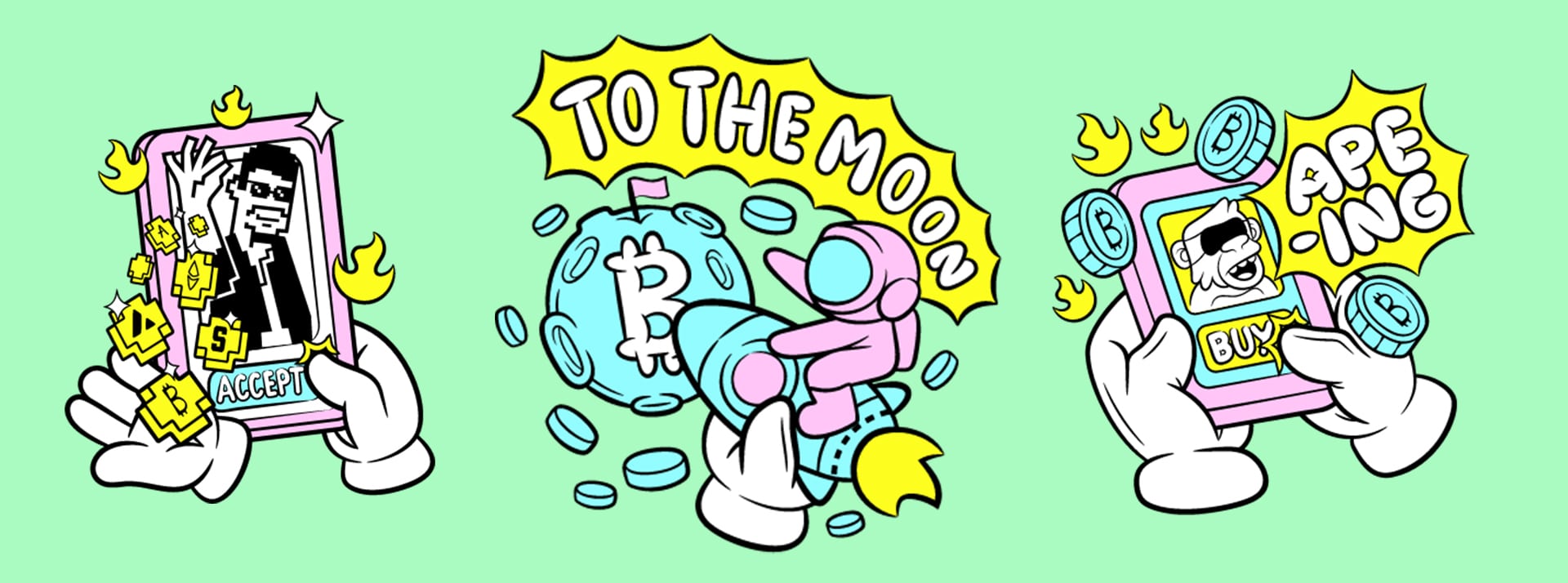 Pourquoi le Web3 pose problème ? - L'ADN To the moon écrit sur fond vert
