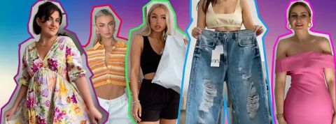 Keep or return ? Des adolescente avec des colis dans les mains