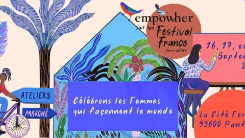 affiche de festival en dessin