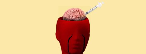 Des chercheurs expérimentent un vaccin contre les fake news Cerveau avec une seringue