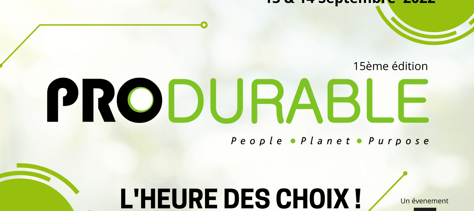 Pave publication Twitter affiche de salon