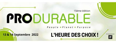 Produrable 2022 : le rdv des acteurs de l’économie durable Logo Produrable