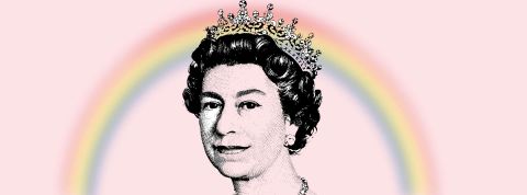 Twitter rend hommage à la Reine Elisabeth II La Reine Elisabeth, avec un arc en ciel en fond
