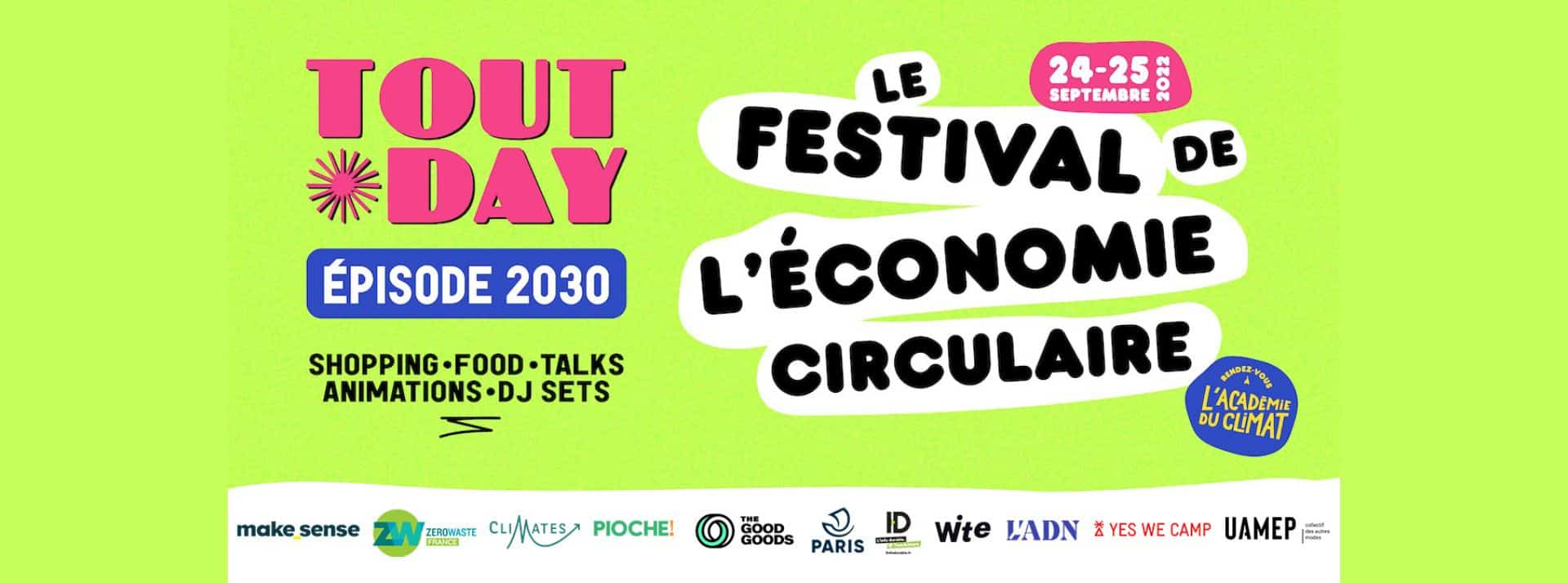 Tout Day : le festival de l'économie solidaire - L'ADN Affiche du Festival Tout Day
