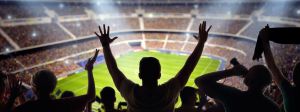 Supporters dans un stade de football