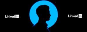 Logo Linkedin, avec un personnage au centre