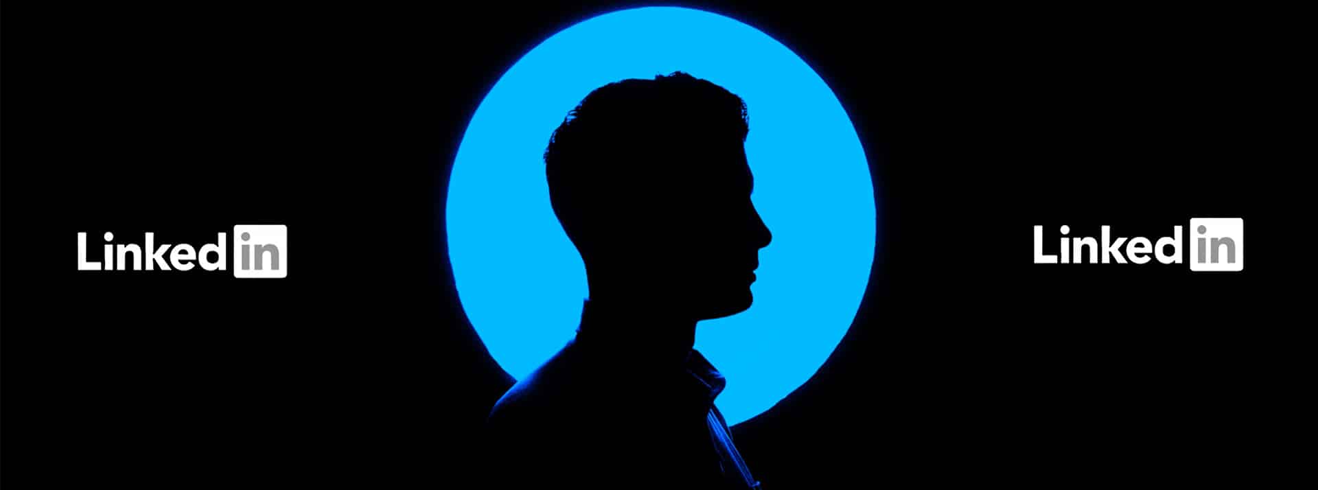 Logo Linkedin, avec un personnage au centre