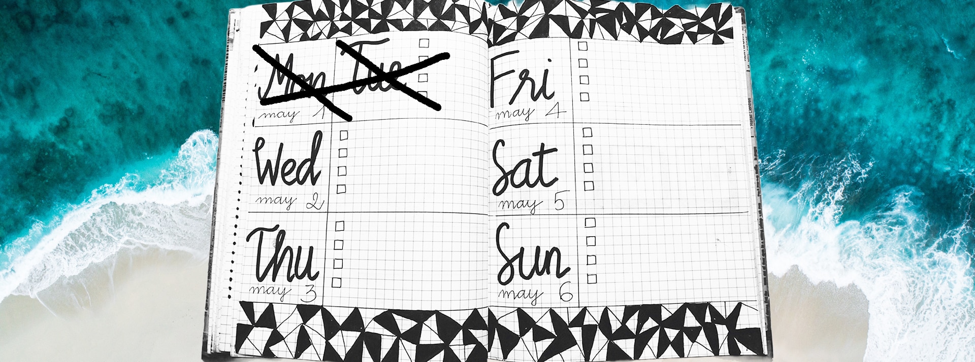 La semaine de 4 jours - L'ADN agenda avec le lundi barré
