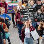 Jeunes manifestant pour le climat