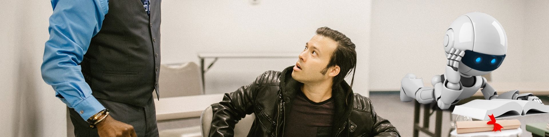 un étudiant se fait choper en train de tricher