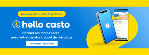 Castorama lance son 1er assistant vocal : Hello Casto Application Hello Casto