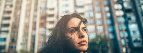 Portrait of a sad teenage girl Portrait of a sad teenage girl