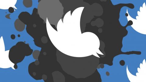 Le logo Twitter qui tombe