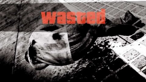 Captyre GTA5 avec homme au sol