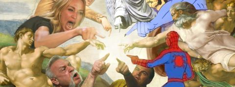 ancmeme meme La création d'Adam