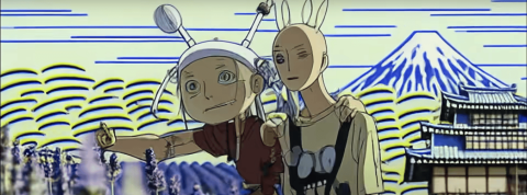 die deux personnages de manga