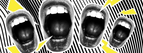 Les températures extremes augmentent la haine en ligne Bouches ouvertes qui crient