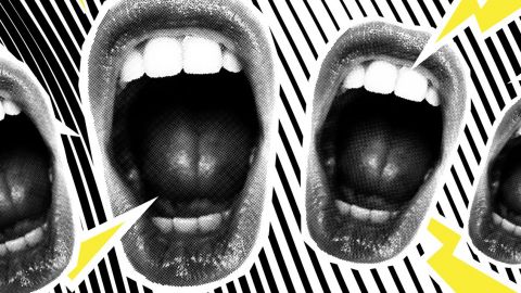 Bouches ouvertes qui crient