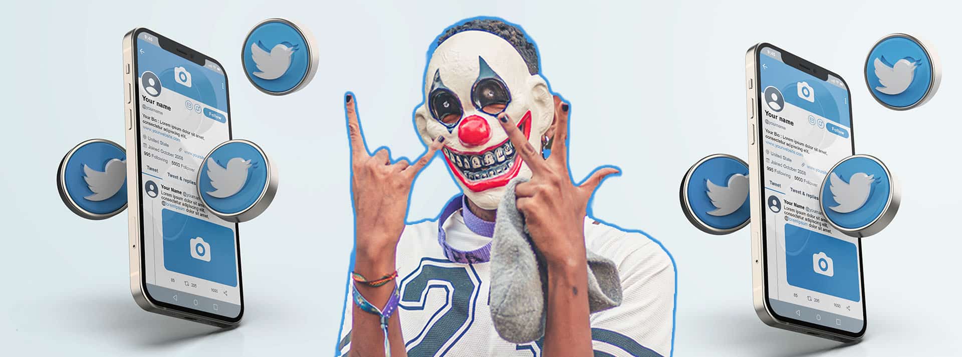 twitter-badge - L'ADN un clown flippant sur Twitter