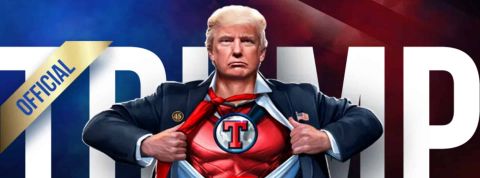 Les cartes NFT de Trump Trump en superheros pour ses cartes NFT