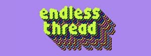 Logo endlessthread sur fond violet