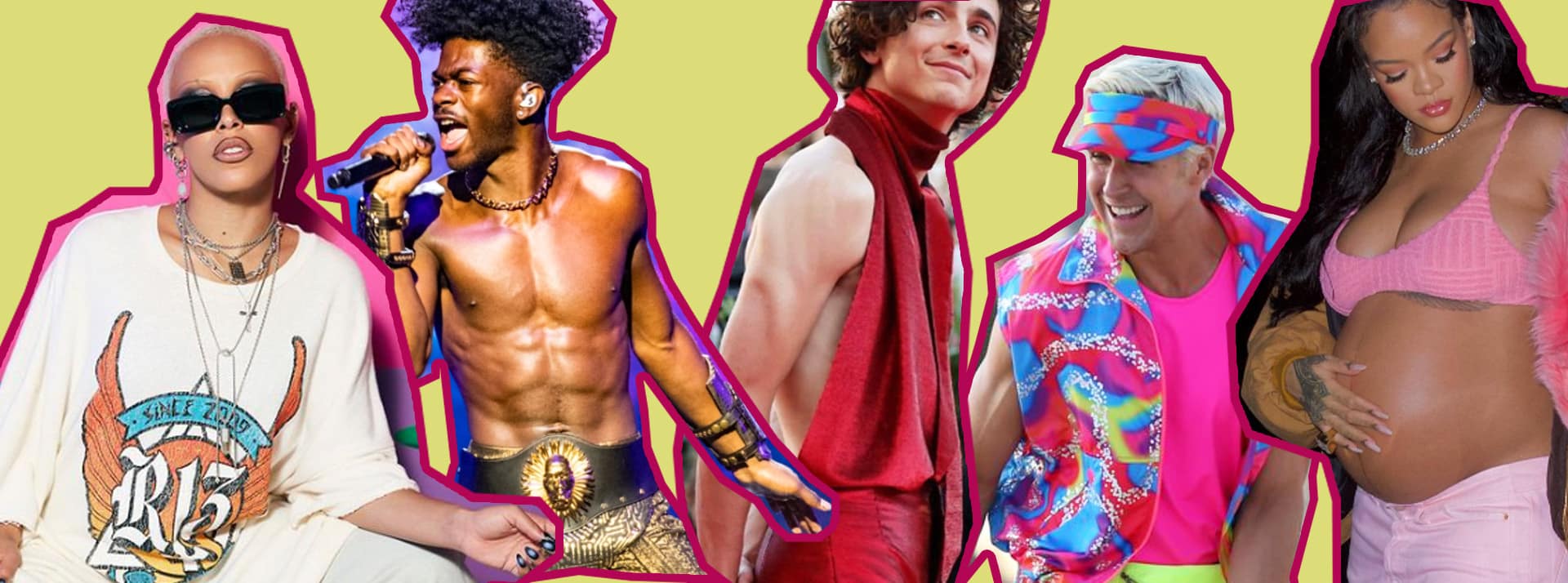 Doja Cat, Lil Nas X, Timothée Chalamet, Ryan Gosling, Rihanna