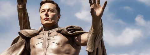 Pourquoi il faut arrêter de célébrer le génie d'Elon Musk et de Steve Jobs Elon Musk en statue romaine antique