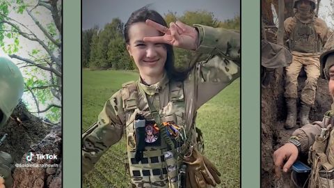 La - Tiktok tactique - des soldats ukrainiens Des soldats ukrainiens en mode fun