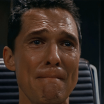 Matthew McConaughey en train de pleurer