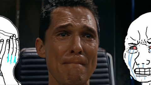 Matthew McConaughey en train de pleurer