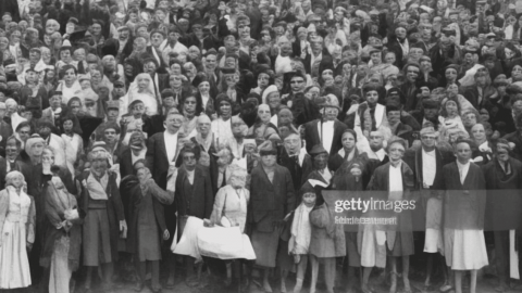 une fausse photo historique avec le logo Getty Images