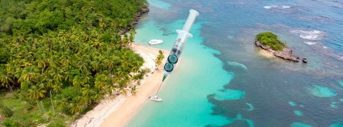 La mer des caraïbes et une seringue
