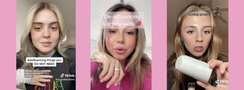 Deinfluencing Captures de comtes TikTok de deinfluencing