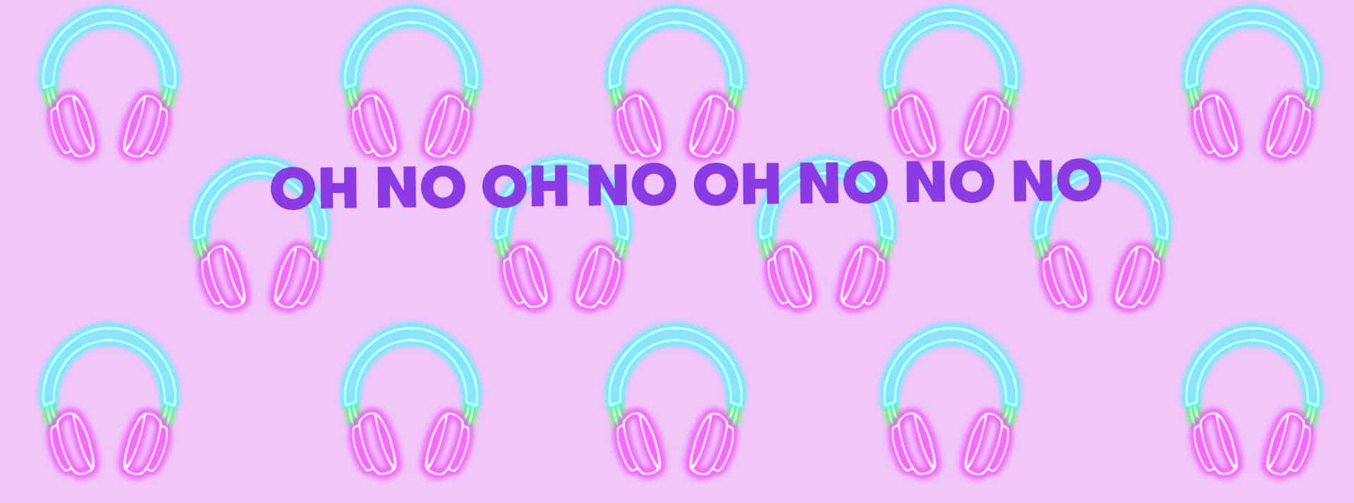 Les mèmes audios ont envahi TikTok et Twitch - L'ADN Un casque répété sur un fond rose