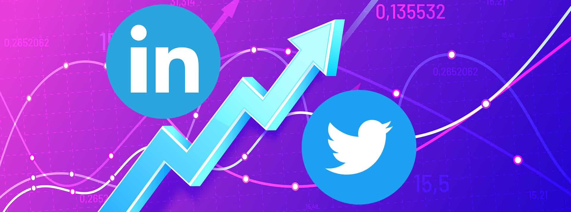 Rs et dirigeants Cac 40 Courbe financière et logos LinkedIn et Twitter
