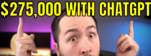 une miniature youtube qui nous promet de gagner de l'argent avec ChatGPT