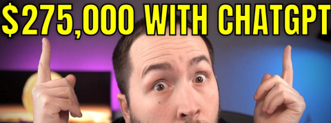 chatgpt une miniature youtube qui nous promet de gagner de l'argent avec ChatGPT