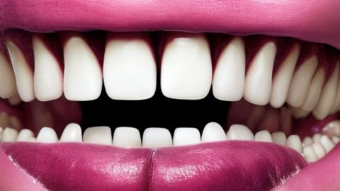 Une bouche étrange générée par IA