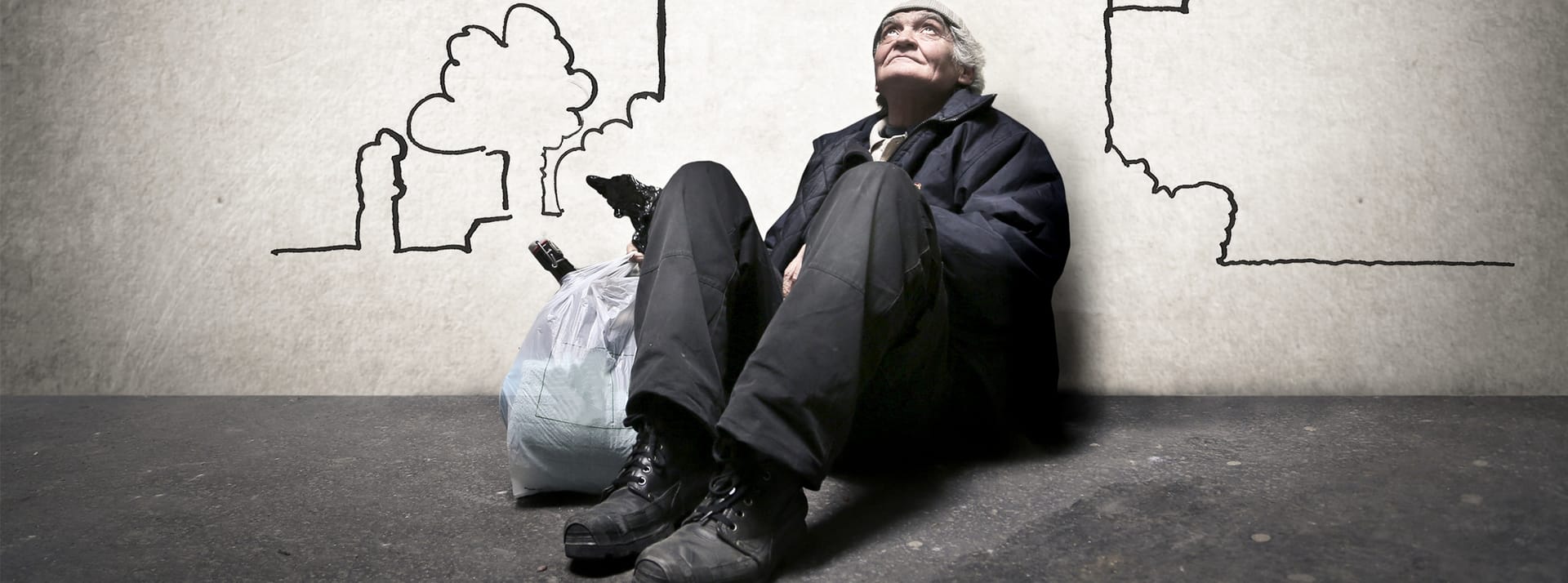 La Finlande est le pays européen qui compte le moins de sans-abri Vieille dame SDF