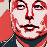 elon musk en poster de propagande